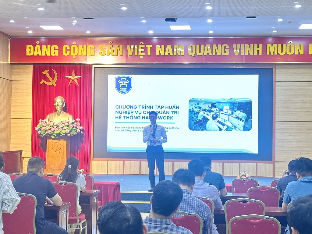 PHƯỜNG PHƯƠNG LIỆT TỔ CHỨC TẬP HUẤN TRIỂN KHAI HỆ THỐNG KHÔNG GIAN LÀM VIỆC SỐ HANOIWORK- Ảnh 4.