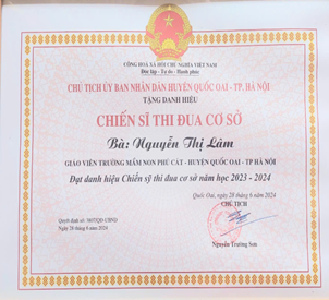 Cô giáo Nguyễn Thị Lâm giáo viên trường Mầm non Phú Cát tấm gương sáng trong phong trào thi đua và đầy nghị lực- Ảnh 17.