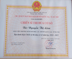 Cô giáo Nguyễn Thị Lâm giáo viên trường Mầm non Phú Cát tấm gương sáng trong phong trào thi đua và đầy nghị lực- Ảnh 20.