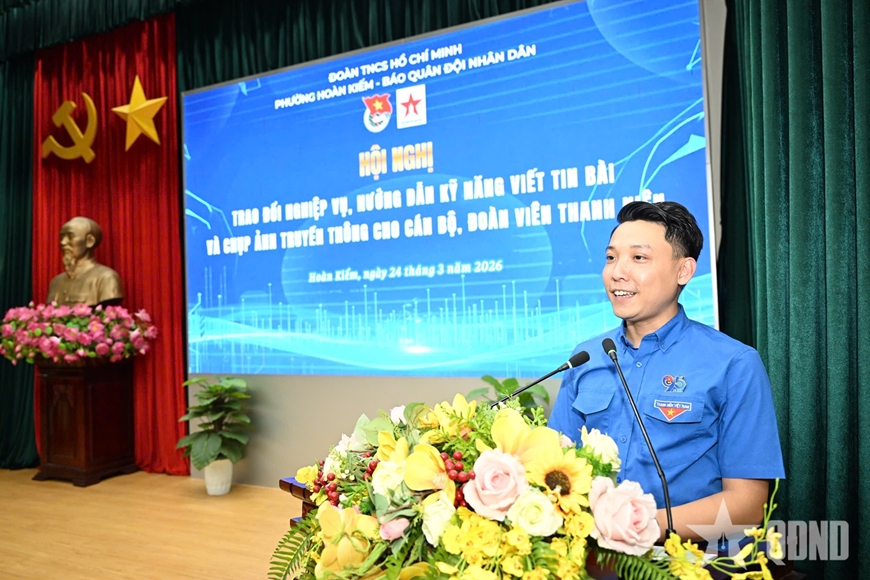 Đoàn cơ sở Báo Quân đội nhân dân tổ chức kết nghĩa với Đoàn phường Hoàn Kiếm- Ảnh 8.