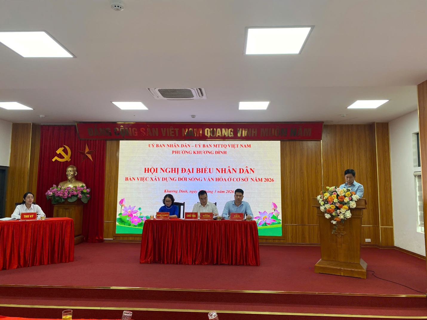 Hội nghị đại biểu nhân dân bàn việc xây dựng đời sống văn hóa ở cơ sở năm 2026 tại phường Khương Đình- Ảnh 2.