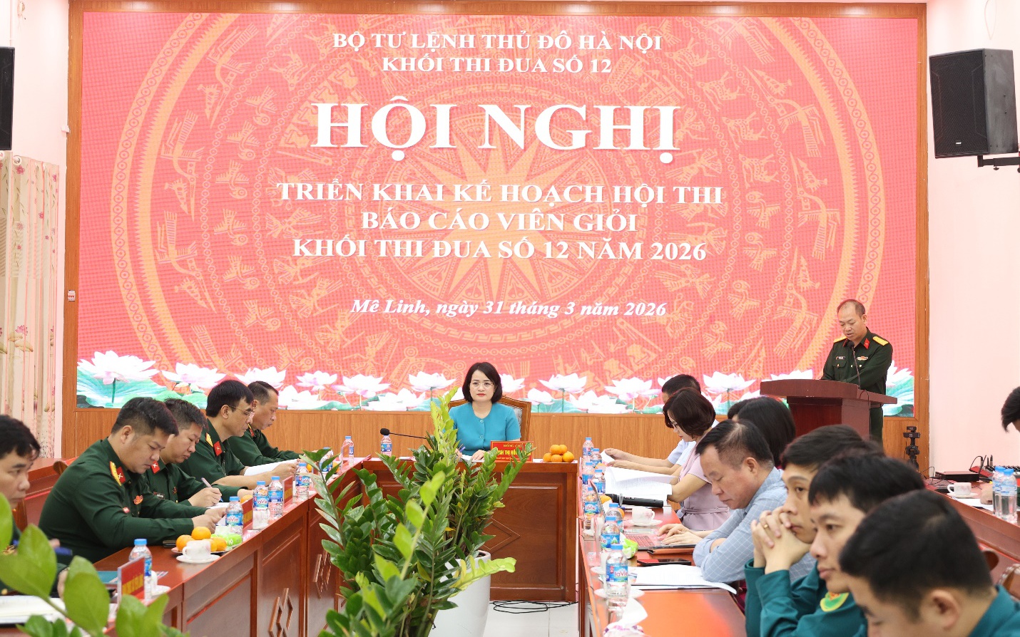 Khối thi đua số 12 Bộ Tư lệnh Thủ đô Hà Nội triển khai Kế hoạch Hội thi Báo cáo viên giỏi năm 2026