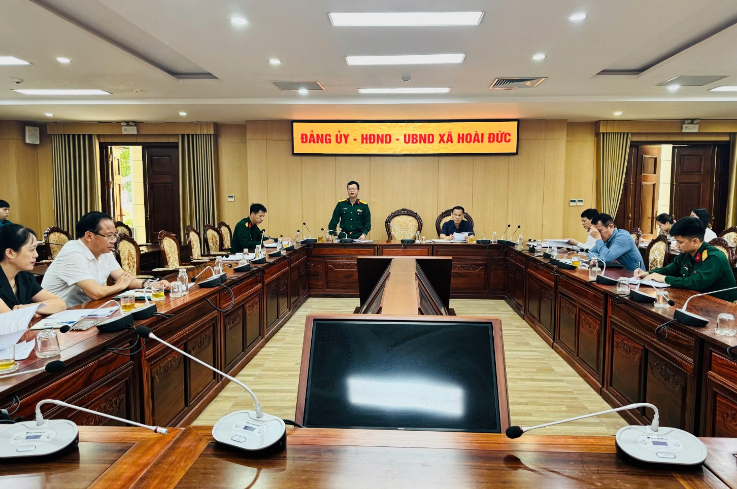 UBND xã tổ chức hội nghị triển khai nhiệm vụ công tác tuyển sinh quân sự năm 2026- Ảnh 1.