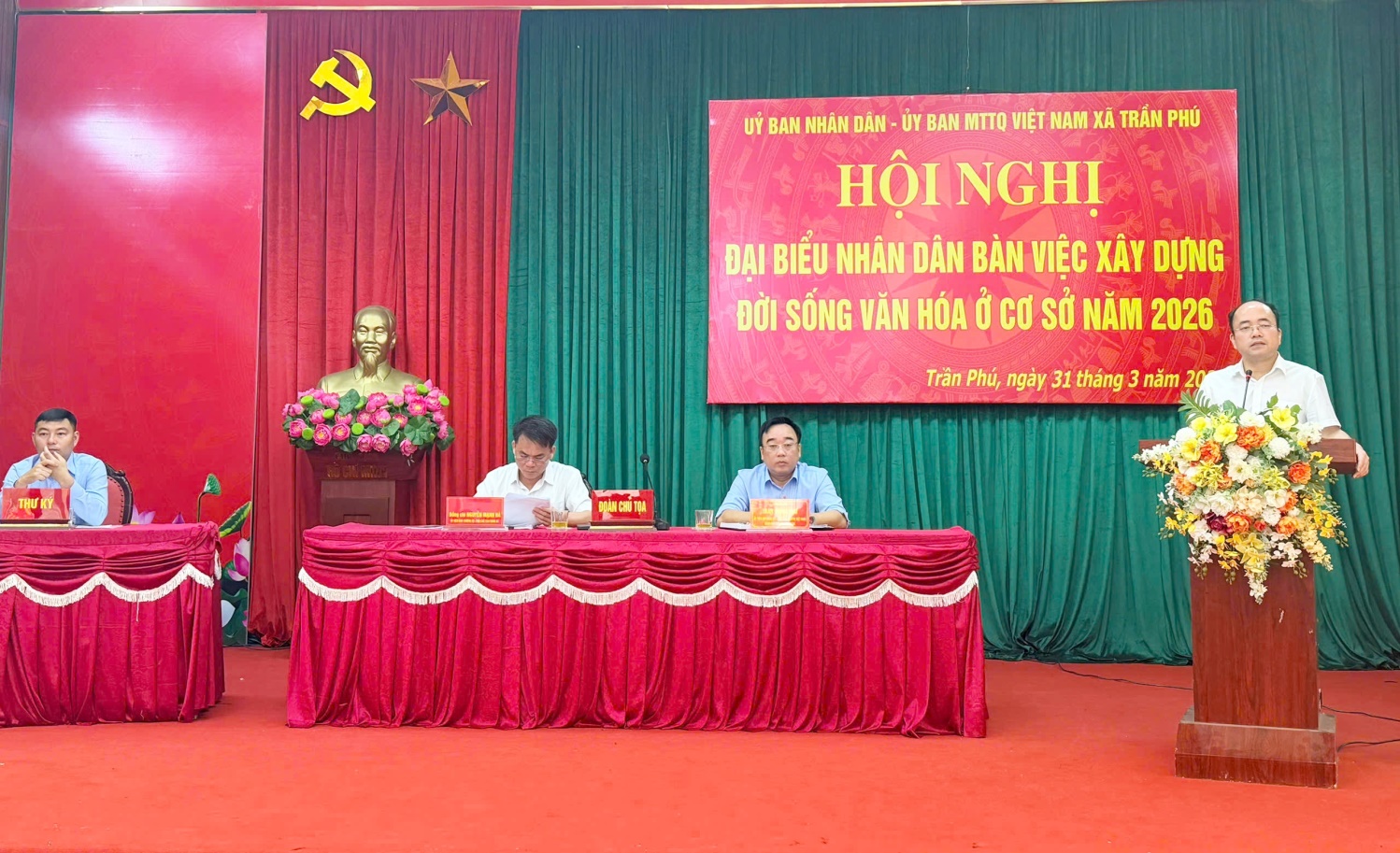 UBND - Ủy ban MTTQ Việt Nam xã Trần Phú tổ chức Hội nghị đại biểu nhân dân bàn việc xây dựng đời sống văn hóa ở cơ sở năm 2026- Ảnh 3.