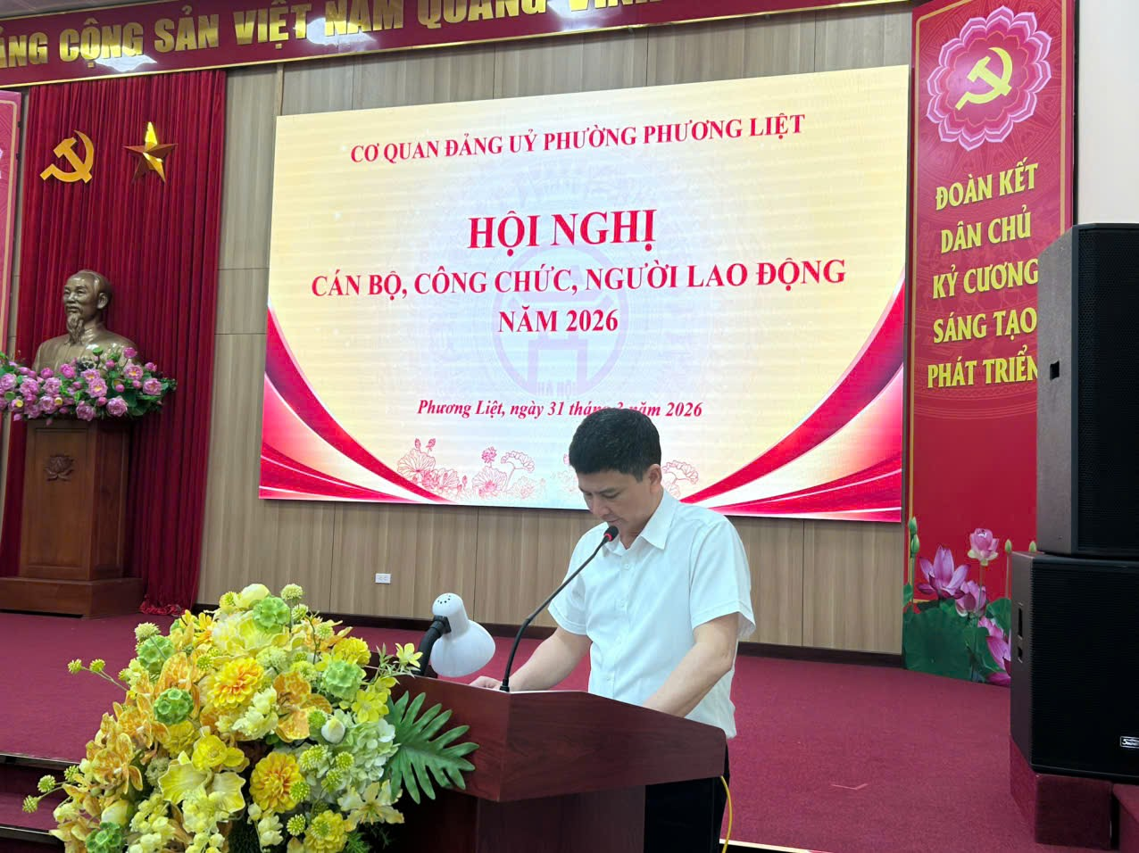 Hội nghị cán bộ, công chức, người lao động Cơ quan Đảng ủy phường Phương Liệt năm 2026- Ảnh 3.