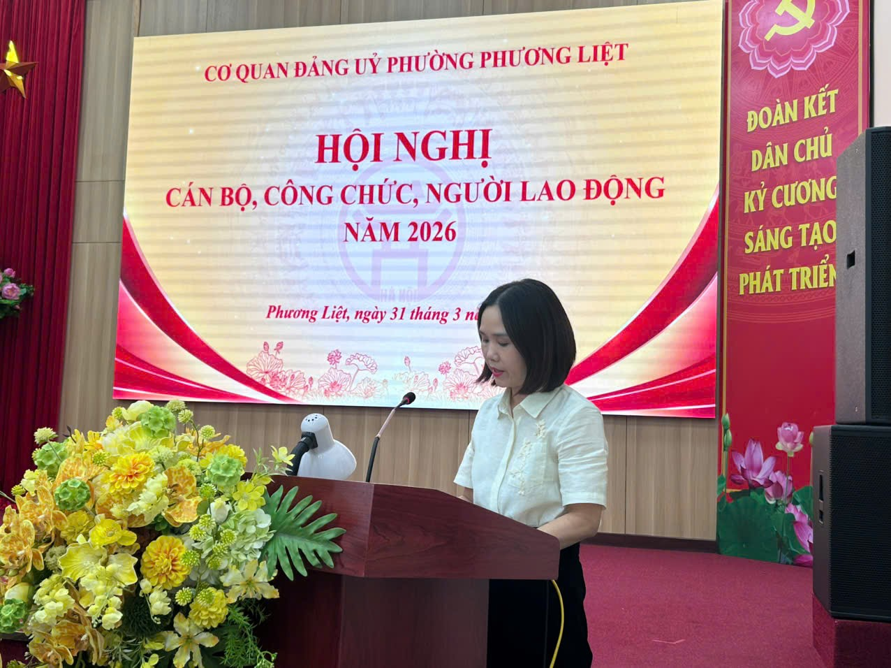 Hội nghị cán bộ, công chức, người lao động Cơ quan Đảng ủy phường Phương Liệt năm 2026- Ảnh 4.