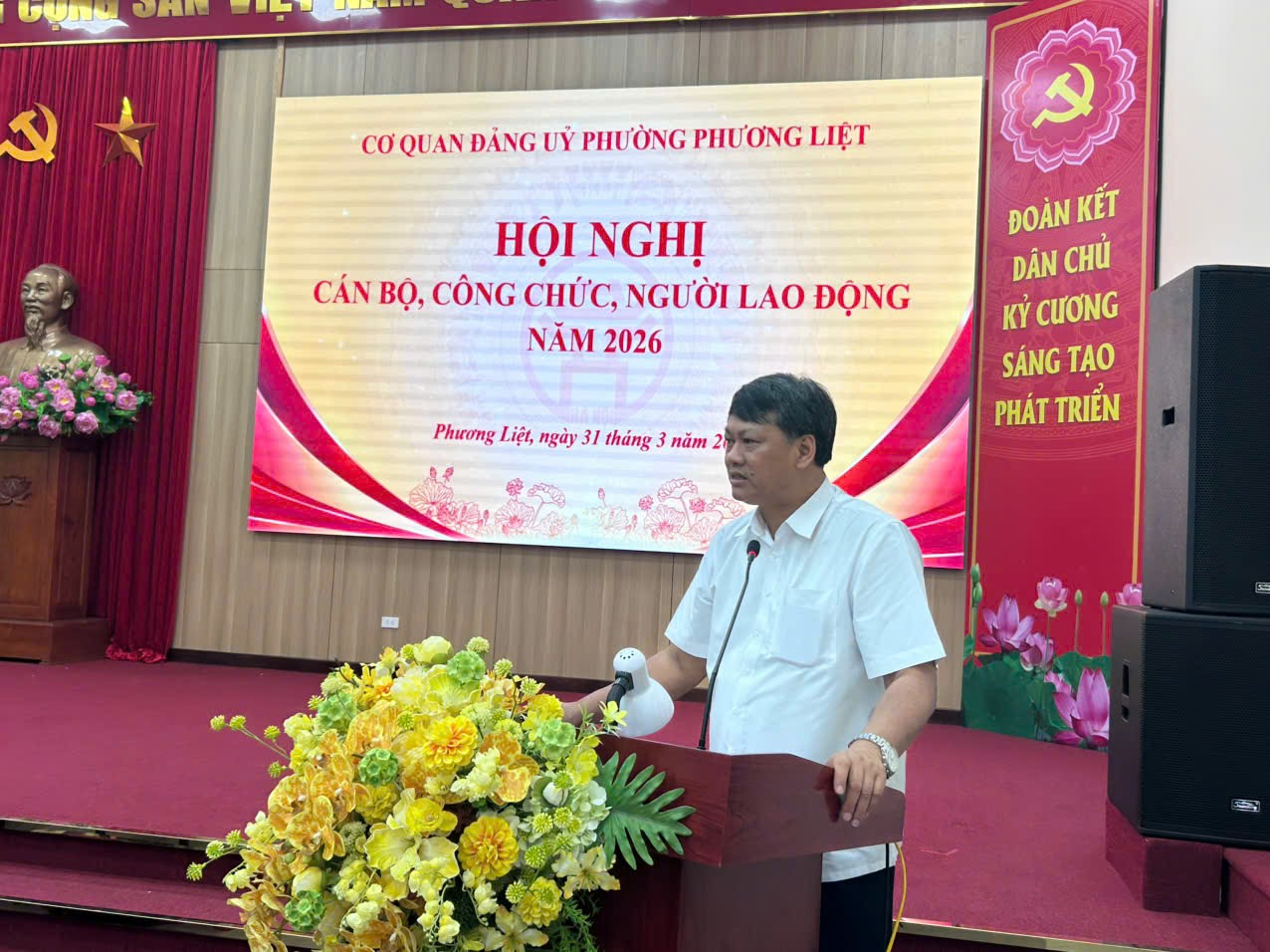 Hội nghị cán bộ, công chức, người lao động Cơ quan Đảng ủy phường Phương Liệt năm 2026- Ảnh 6.