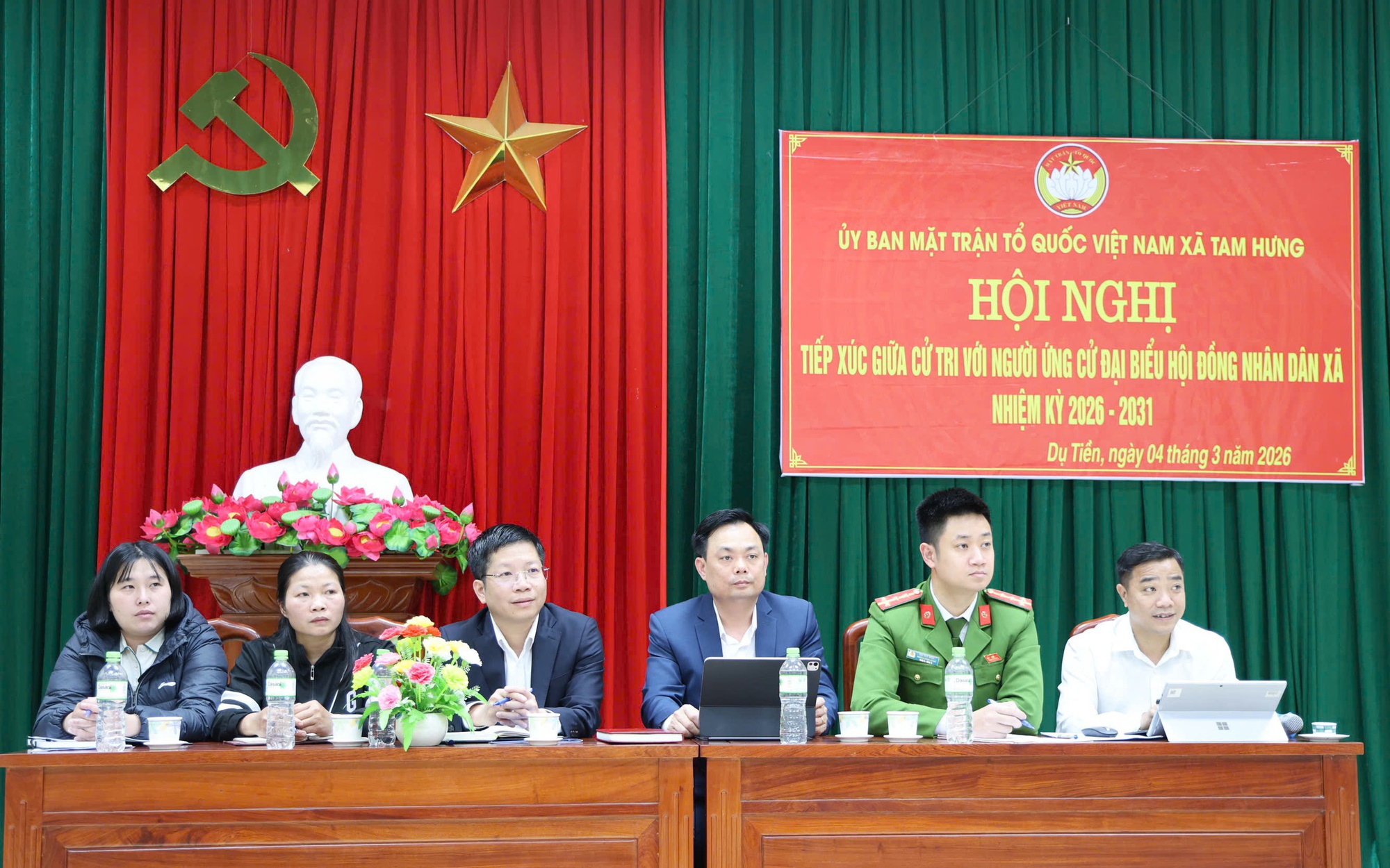 Hội nghị tiếp xúc cử tri với những người ứng cử đại biểu HĐND xã Tam Hưng nhiệm kỳ 2026 – 2031 (Đơn vị Bầu cử số 5)