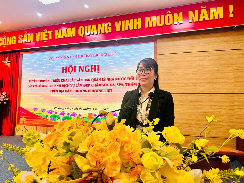 PHƯỜNG PHƯƠNG LIỆT: SIẾT CHẶT QUẢN LÝ CÁC CƠ SỞ KINH DOANH DỊCH VỤ LÀM ĐẸP, SPA, THẨM MỸ- Ảnh 2.