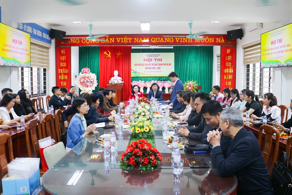 2 giáo viên bậc Tiểu học xã Xuân Mai tự tin tham gia hội thi giáo viên dạy giỏi cấp thành phố- Ảnh 1.