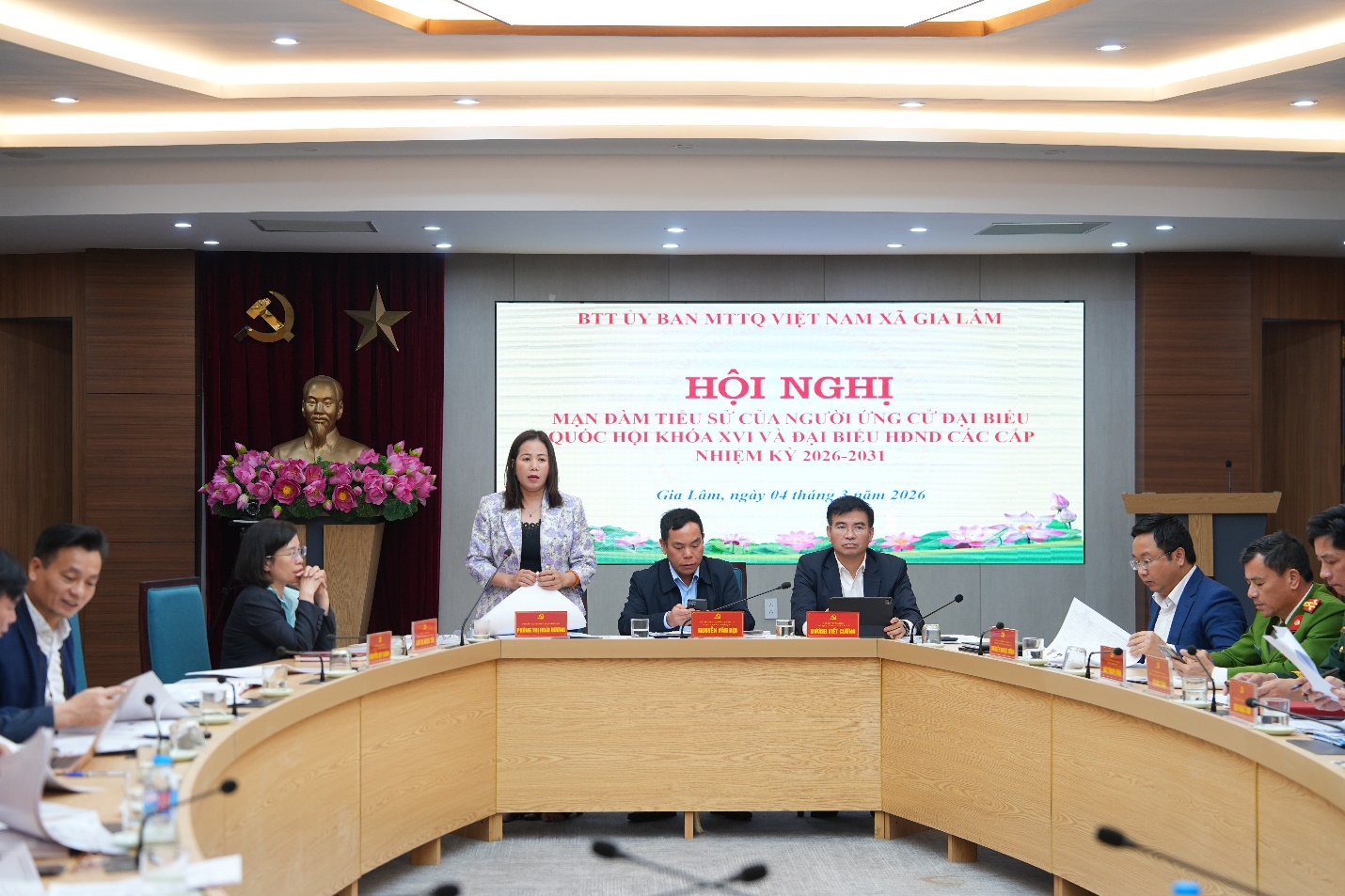 Gia Lâm tổ chức Hội nghị mạn đàm tiểu sử 60 ứng cử viên đại biểu Quốc hội và HĐND các cấp nhiệm kỳ 2026 – 2031- Ảnh 3.