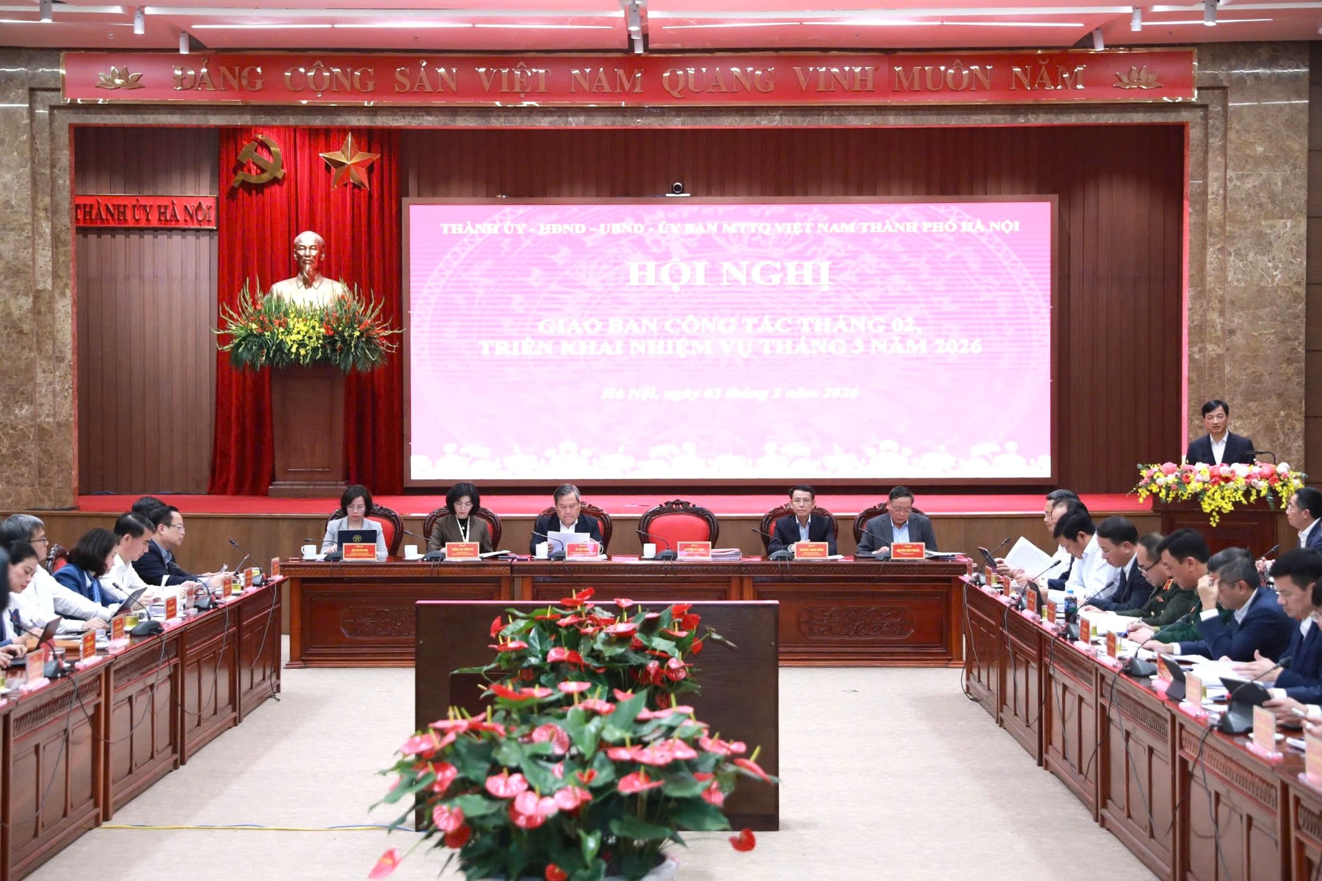 Hà Nội giao ban công tác tháng 2, triển khai nhiệm vụ trọng tâm tháng 3-2026- Ảnh 19.