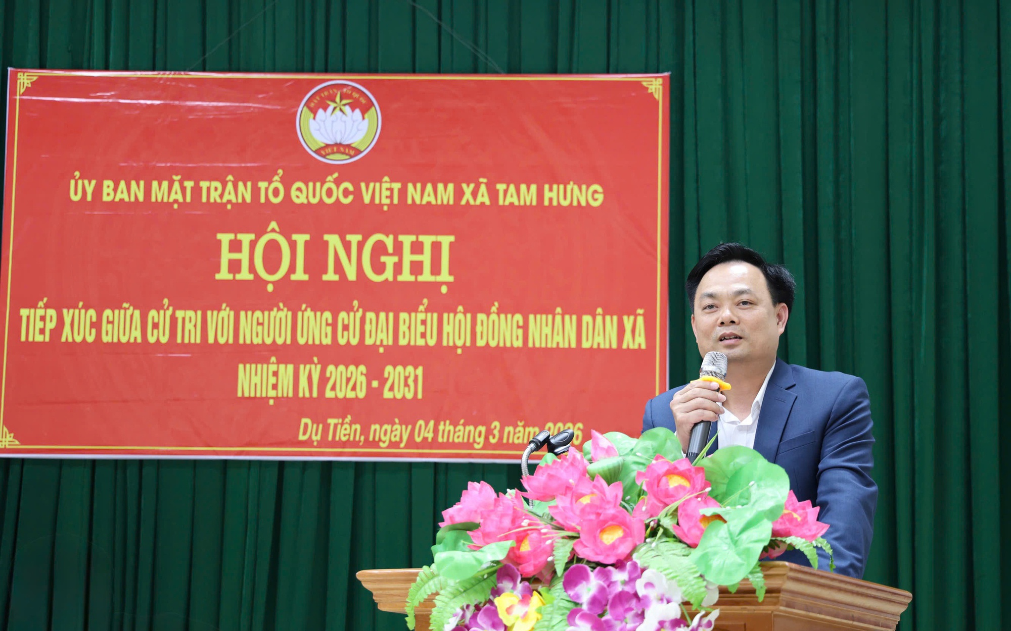 Chương trình hành động của ông Bùi Đình Thái - Phó Bí thư Đảng ủy, Chủ tịch HĐND xã Tam Hưng ứng cử đại biểu HĐND xã nhiệm kỳ 2026-2031, đơn vị bầu cử số 5.