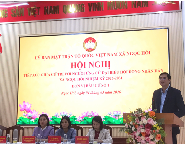 SÔI NỔI, DÂN CHỦ HỘI NGHỊ TIẾP XÚC CỬ TRI VẬN ĐỘNG BẦU CỬ ĐẠI BIỂU HĐND XÃ NGỌC HỒI NHIỆM KỲ 2026 –2031 TẠI 5 ĐƠN VỊ BẦU CỬ- Ảnh 1.