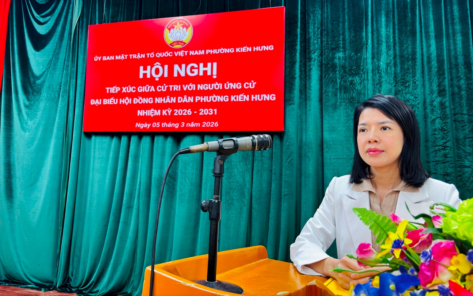 Ứng cử viên HĐND phường Kiến Hưng gặp gỡ cử tri, cam kết hành động vì dân- Ảnh 5.