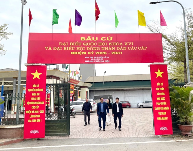 Đồng chí Kiều Duy Tập - UV BTV, Chủ nhiệm Ủy Ban kiểm tra Đảng ủy xã kiểm tra, giám sát công tác bầu cử- Ảnh 3.