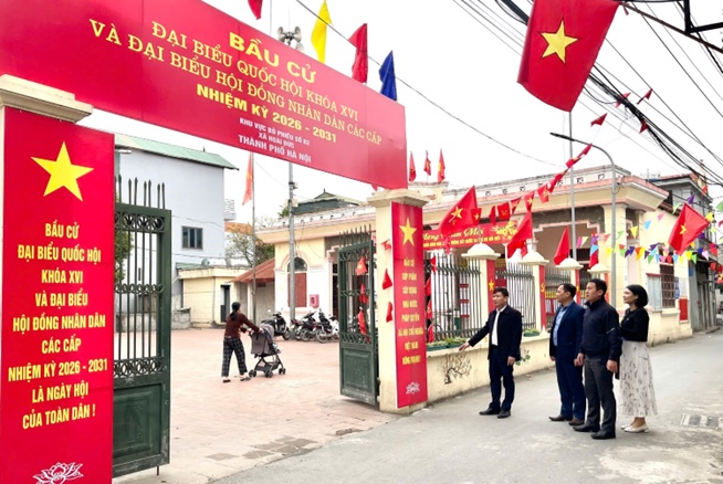 Đồng chí Kiều Duy Tập - UV BTV, Chủ nhiệm Ủy Ban kiểm tra Đảng ủy xã kiểm tra, giám sát công tác bầu cử- Ảnh 4.