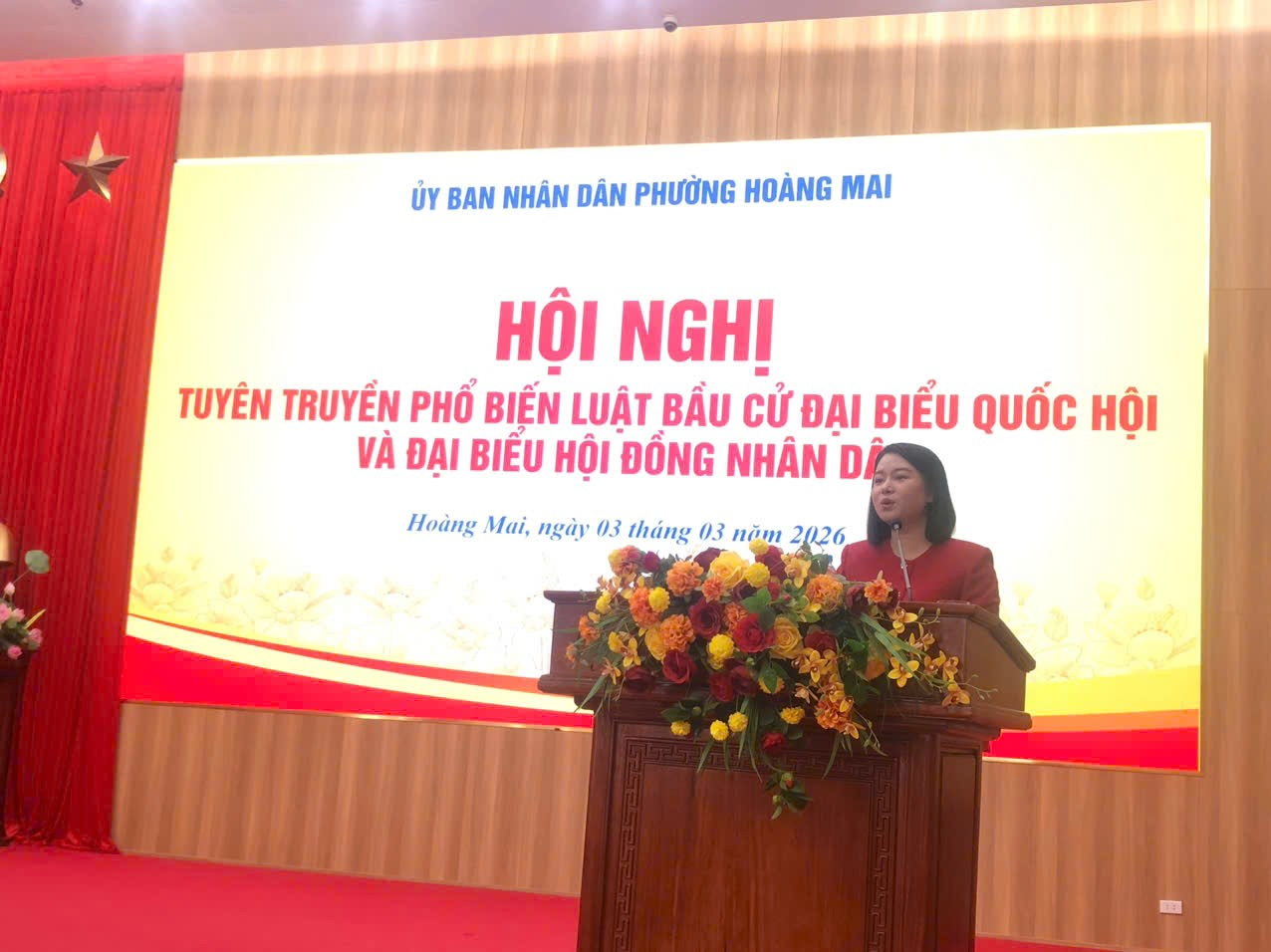 TỔ CHỨC HỘI NGHỊ TUYÊN TRUYỀN LUẬT BẦU CỬ ĐẠI BIỂU QUỐC HỘI VÀ ĐẠI BIỂU HỘI ĐỒNG NHÂN DÂN- Ảnh 1.