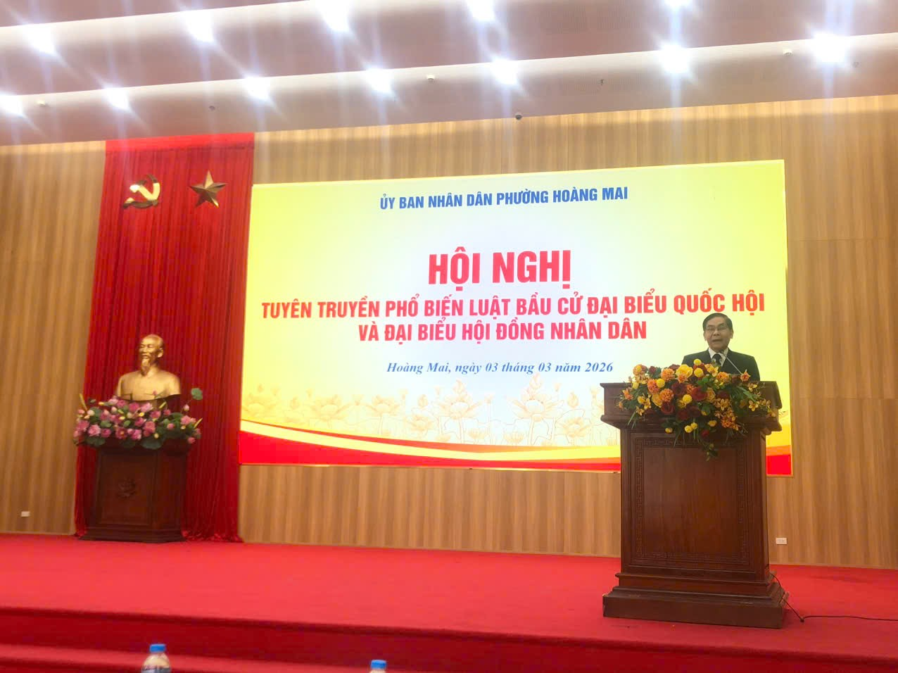 TỔ CHỨC HỘI NGHỊ TUYÊN TRUYỀN LUẬT BẦU CỬ ĐẠI BIỂU QUỐC HỘI VÀ ĐẠI BIỂU HỘI ĐỒNG NHÂN DÂN- Ảnh 2.