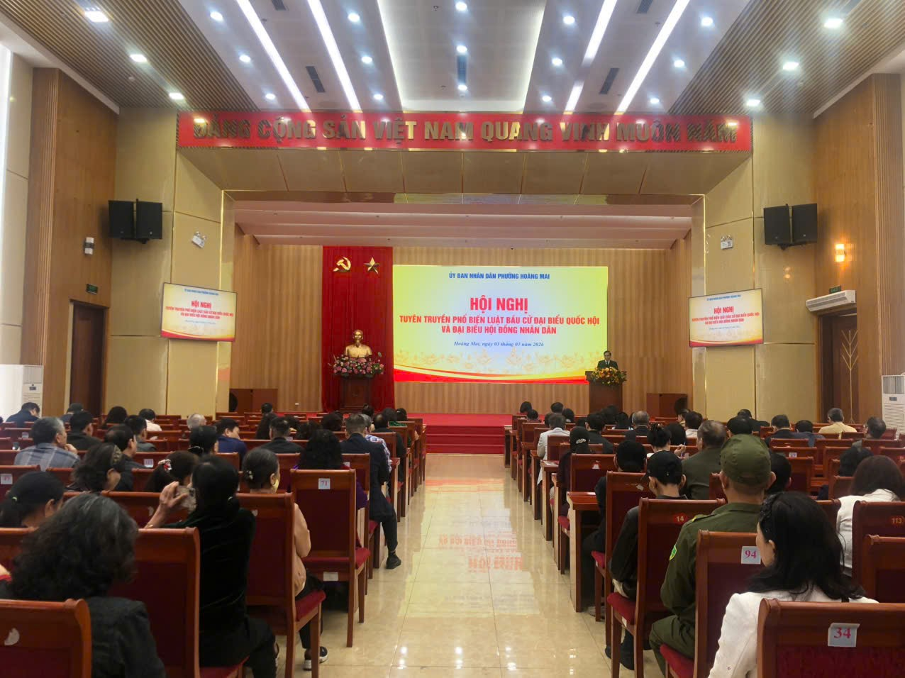 TỔ CHỨC HỘI NGHỊ TUYÊN TRUYỀN LUẬT BẦU CỬ ĐẠI BIỂU QUỐC HỘI VÀ ĐẠI BIỂU HỘI ĐỒNG NHÂN DÂN- Ảnh 3.