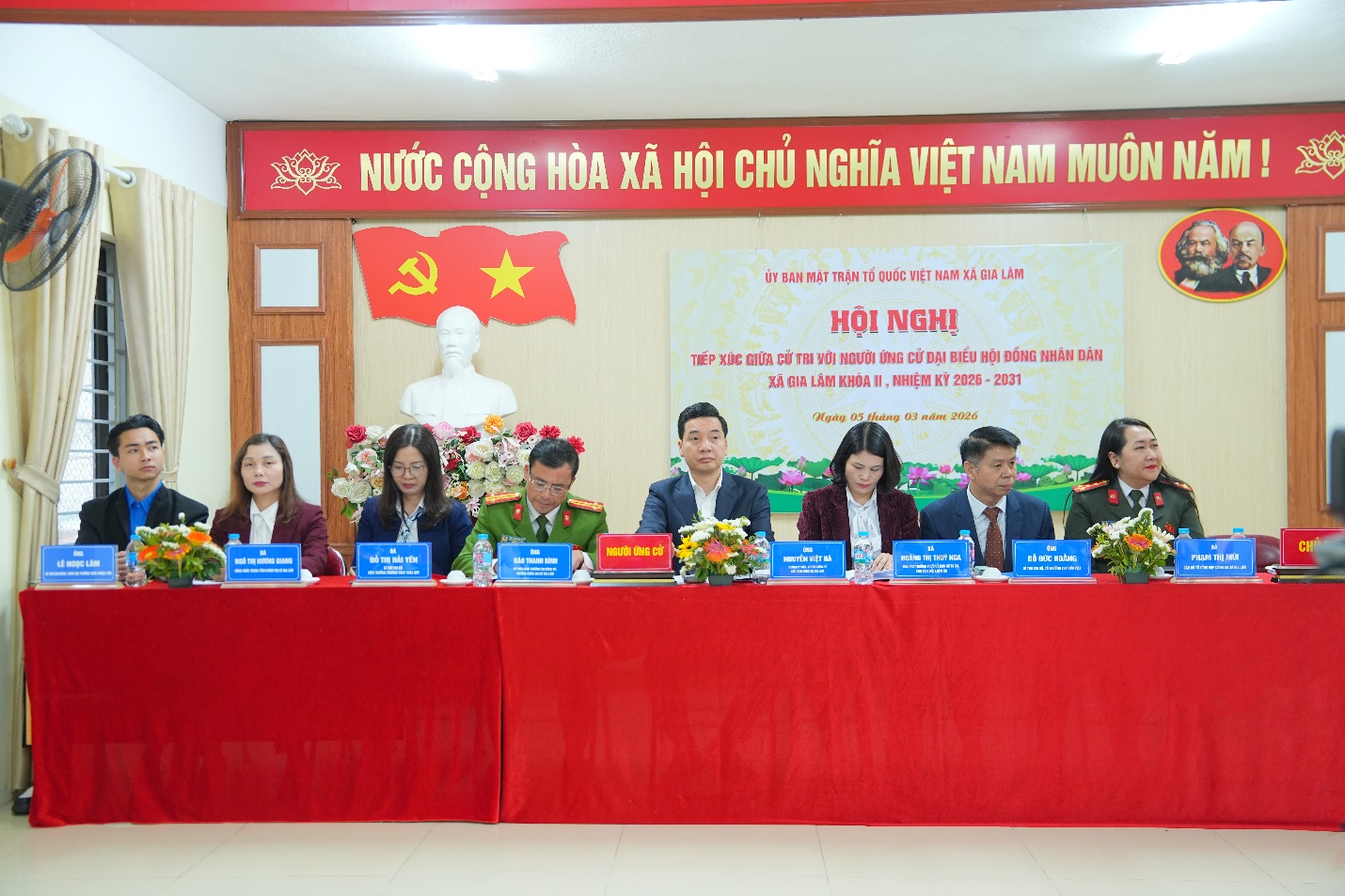 HỘI NGHỊ TIẾP XÚC CỬ TRI VỚI NGƯỜI ỨNG CỬ ĐẠI BIỂU HĐND XÃ GIA LÂM ĐƠN VỊ BẦU CỬ SỐ 02- Ảnh 1.