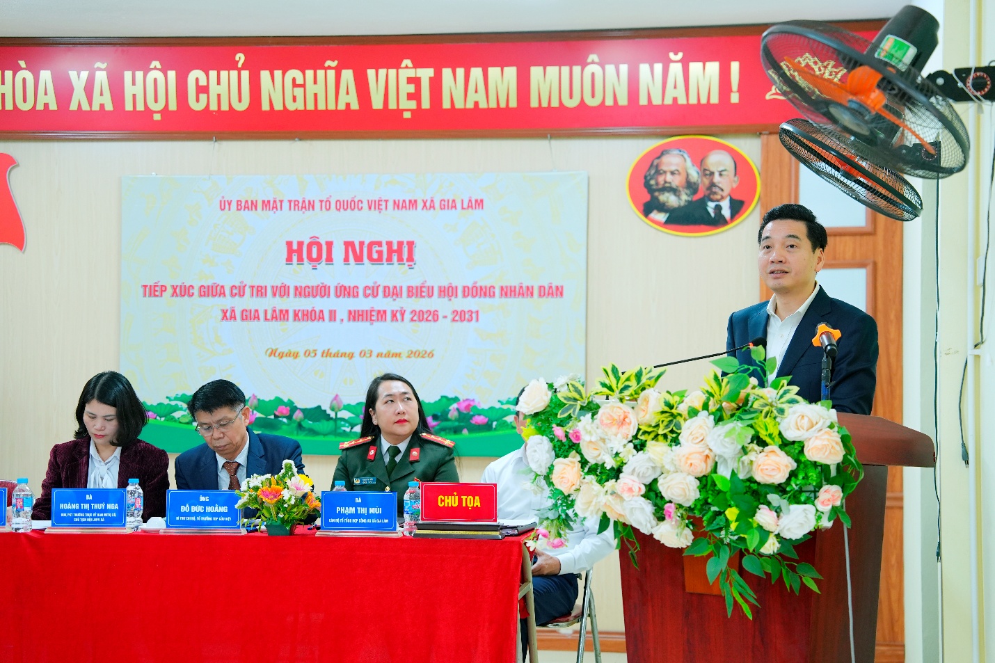 HỘI NGHỊ TIẾP XÚC CỬ TRI VỚI NGƯỜI ỨNG CỬ ĐẠI BIỂU HĐND XÃ GIA LÂM ĐƠN VỊ BẦU CỬ SỐ 02- Ảnh 4.
