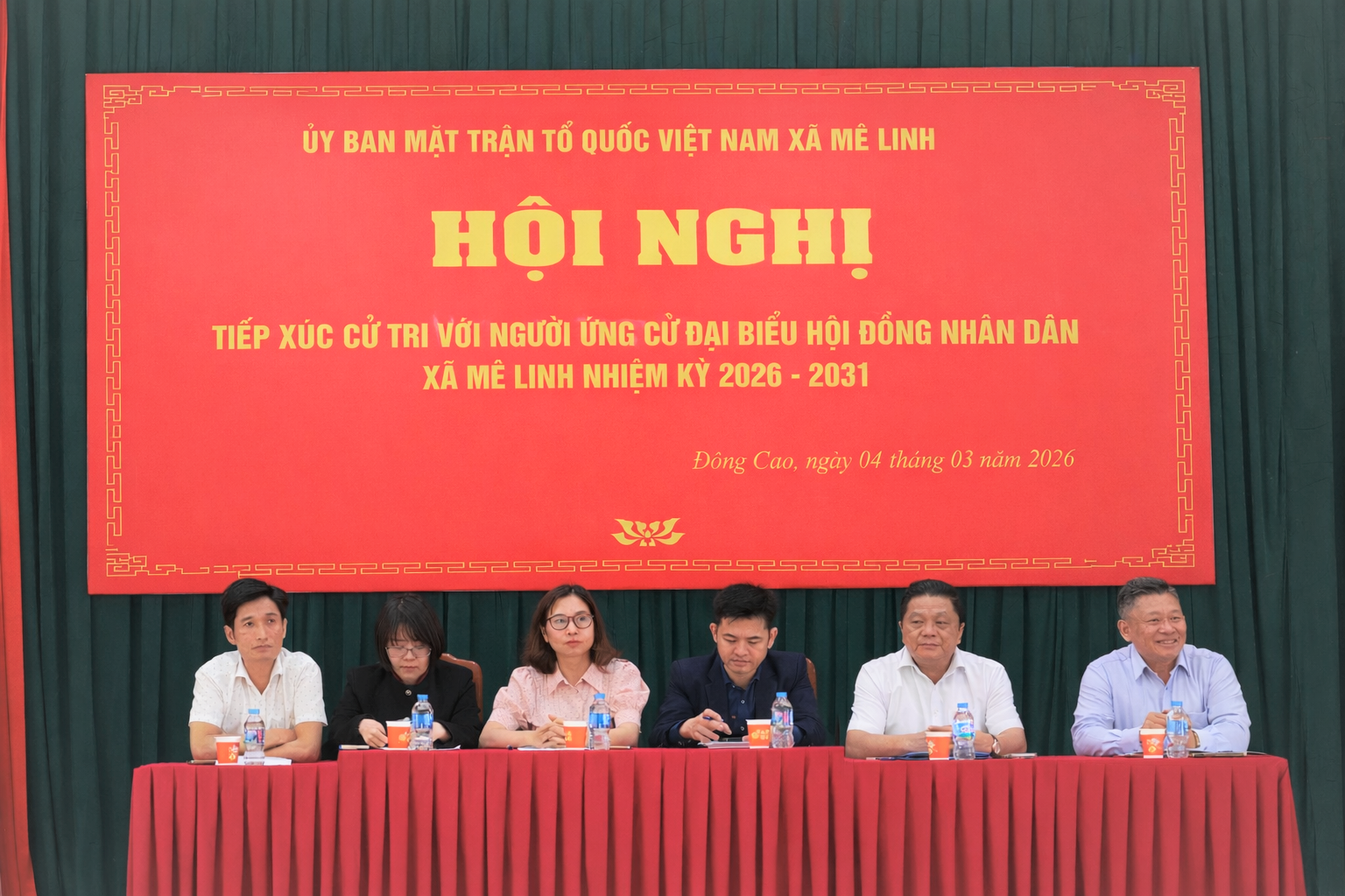 Xã Mê Linh triển khai Hội nghị tiếp xúc cử tri để người ứng cử vận động bầu cử Đại biểu HĐND xã nhiệm kì 2026 - 2031- Ảnh 7.