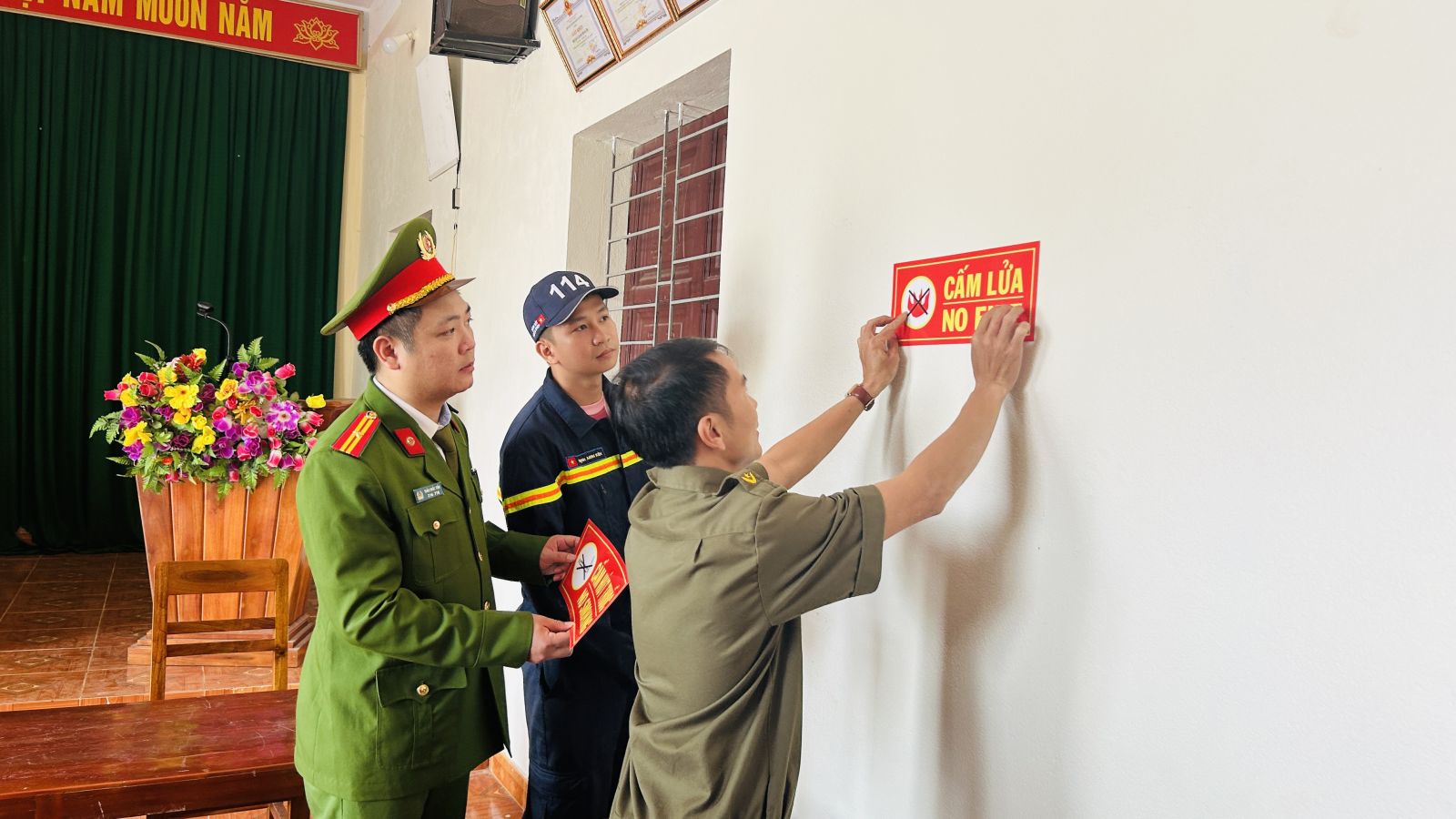 Tân Ninh: Chủ động phòng cháy, chữa cháy và giữ vững an ninh trật tự tại  các điểm bầu cử