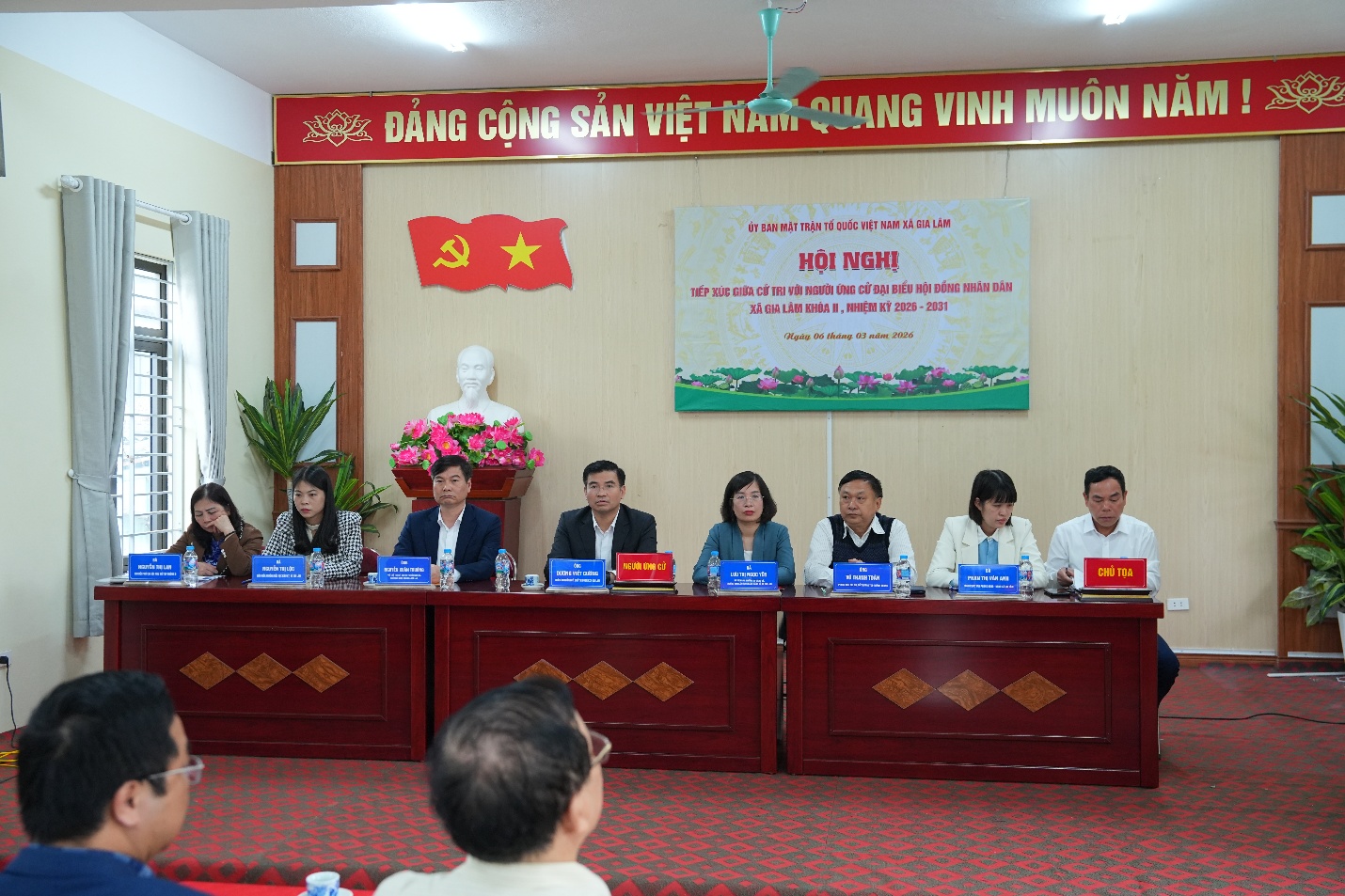 Hội nghị tiếp xúc cử tri với người ứng cử đại biểu HĐND xã Gia Lâm khóa II, nhiệm kỳ 2026–2031, đơn vị bầu cử số 1- Ảnh 1.