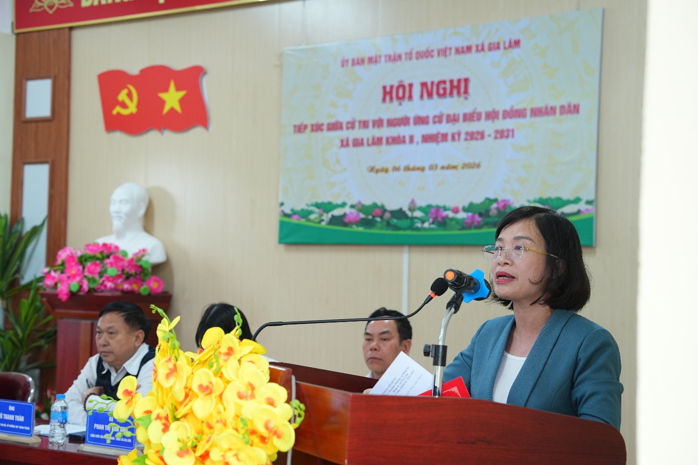 Hội nghị tiếp xúc cử tri với người ứng cử đại biểu HĐND xã Gia Lâm khóa II, nhiệm kỳ 2026–2031, đơn vị bầu cử số 1- Ảnh 6.