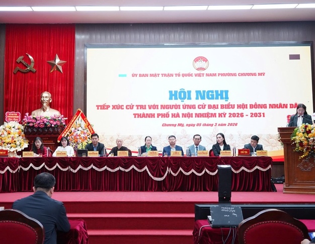 08 ứng cử viên đại biểu Hội đồng nhân dân thành phố Đơn vị bầu cử số 16 tiếp xúc cử tri báo cáo chương trình hành động- Ảnh 4.