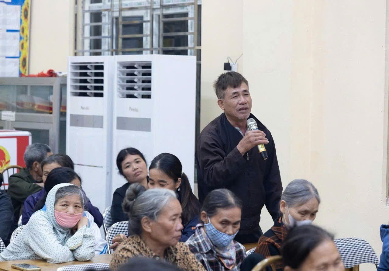 Ứng cử viên HĐND xã Ứng Thiên - Đơn vị bầu cử số 1 tiếp xúc cử tri tại thôn Thượng- Ảnh 3.