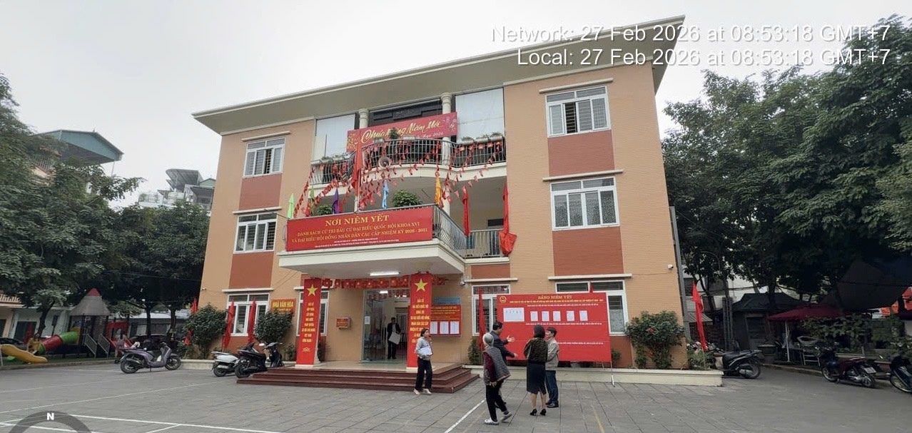 HĐND phường Nghĩa Đô giám sát công tác chuẩn bị tại các tổ bầu cử- Ảnh 1.