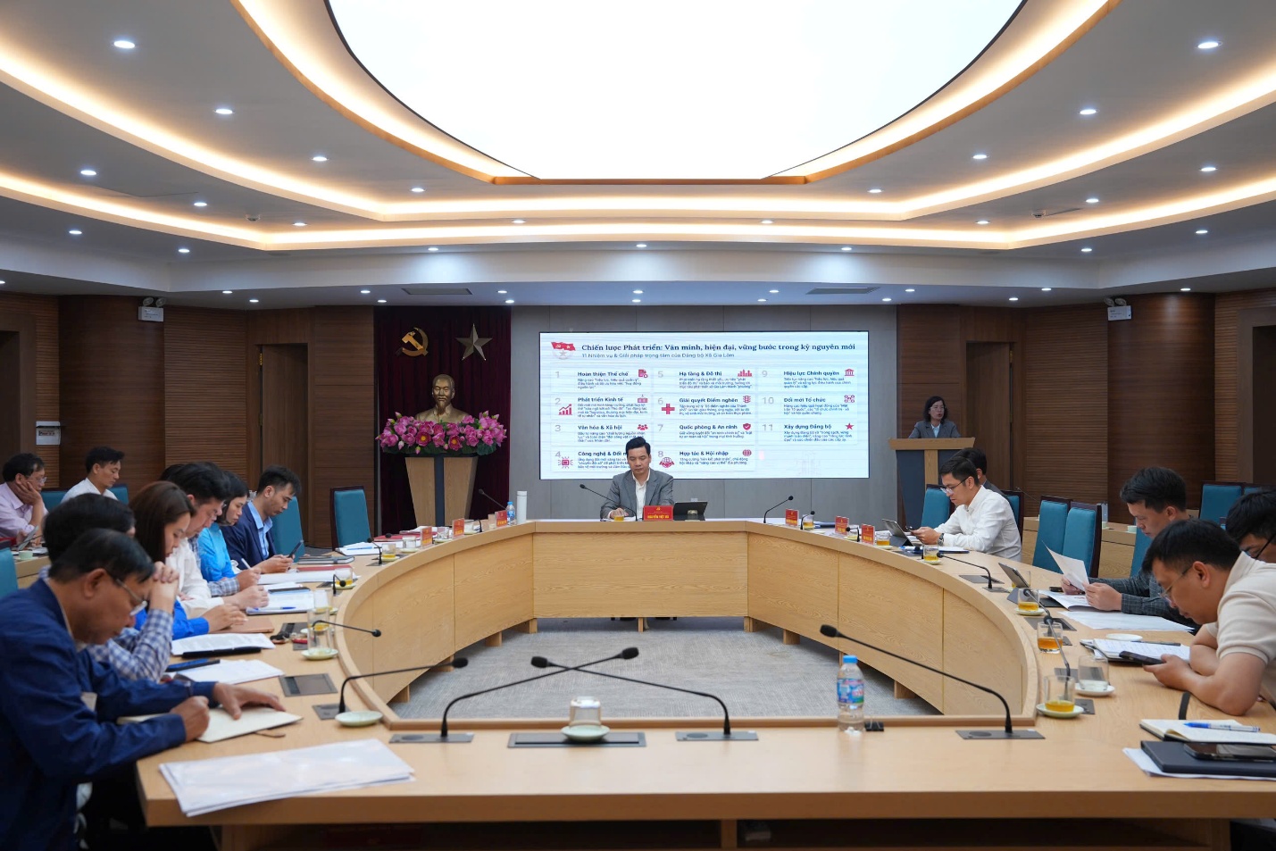 Gia Lâm triển khai Chương trình hành động thực hiện Nghị quyết Đại hội Đảng các cấp- Ảnh 1.