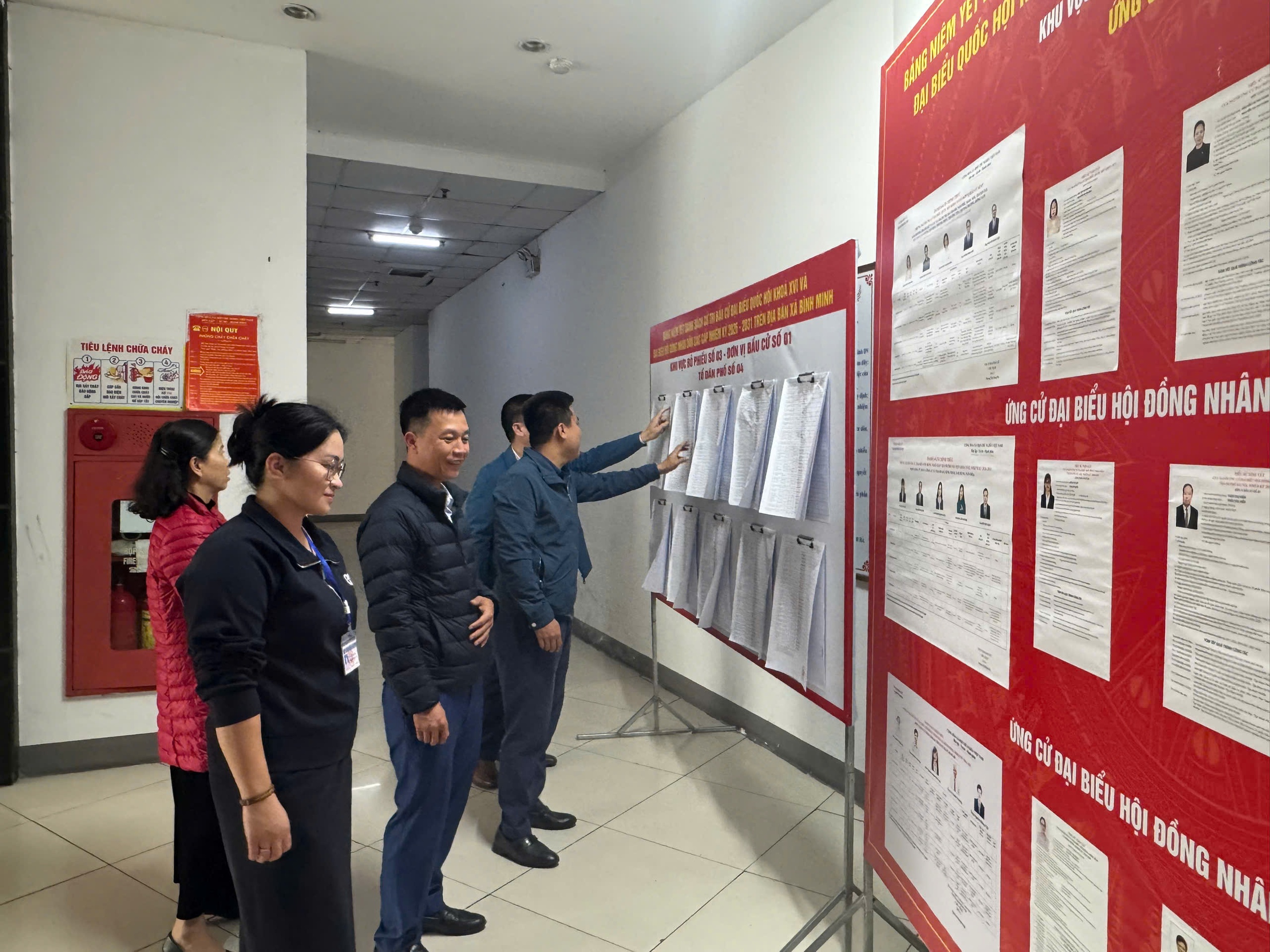 GIÁM SÁT CHẶT CHẼ CÔNG TÁC CHUẨN BỊ BẦU CỬ TRÊN ĐỊA BÀN XÃ BÌNH MINH