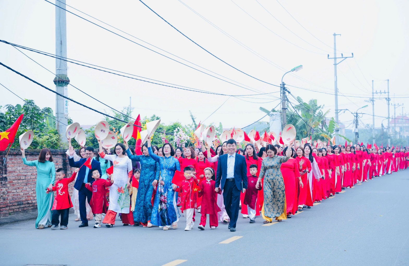 A group of people walking on a street  AI-generated content may be incorrect.