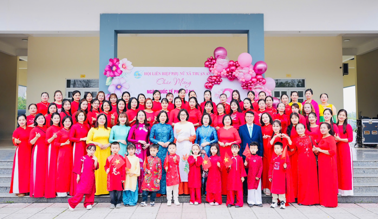 A group of people in red  AI-generated content may be incorrect.