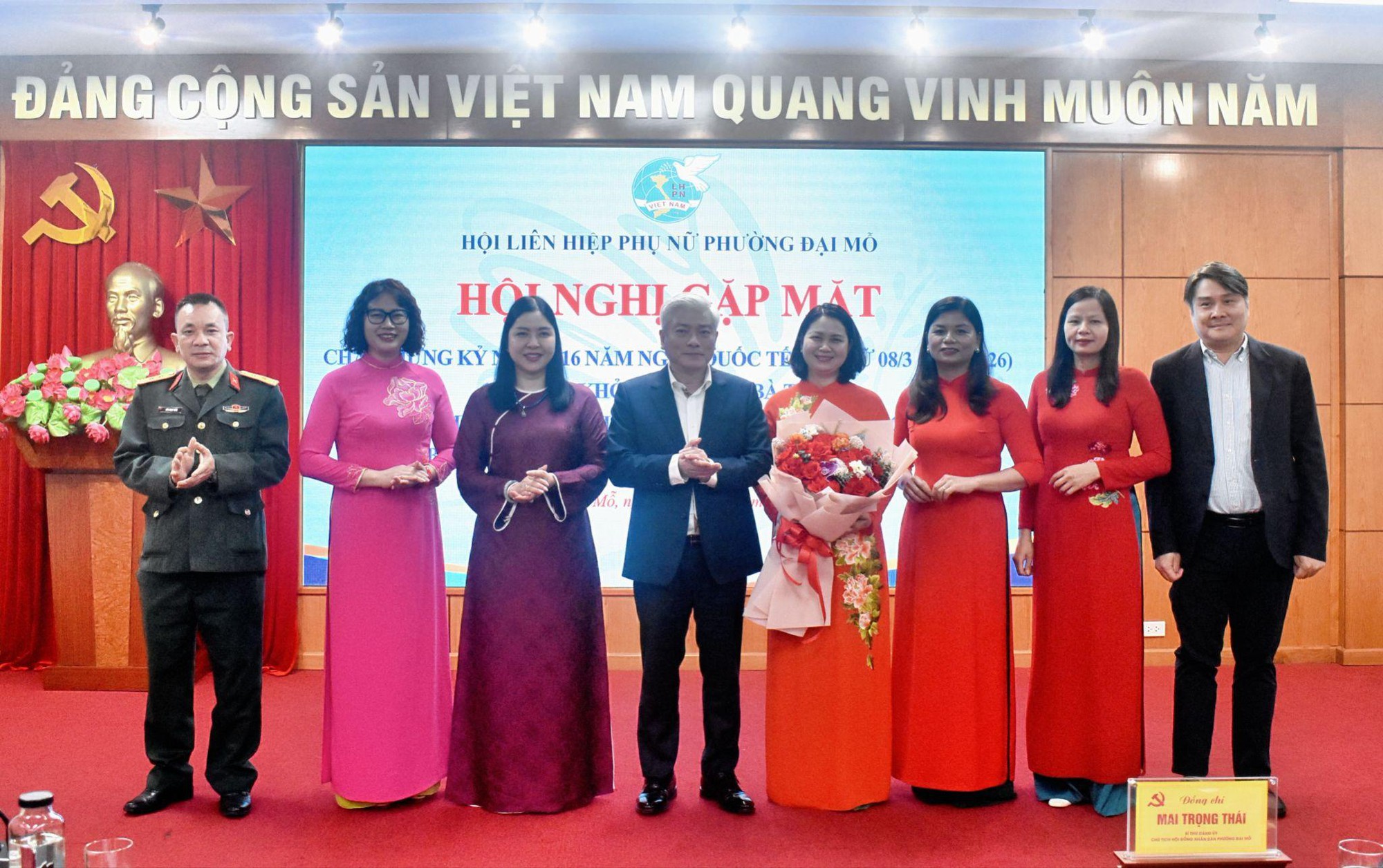 Hội Liên hiệp Phụ nữ phường Đại Mỗ long trọng tổ chức Hội nghị kỷ niệm 116 năm ngày Quốc tế Phụ nữ 8/3 và 1986 năm khởi nghĩa Hai Bà Trưng- Ảnh 4.