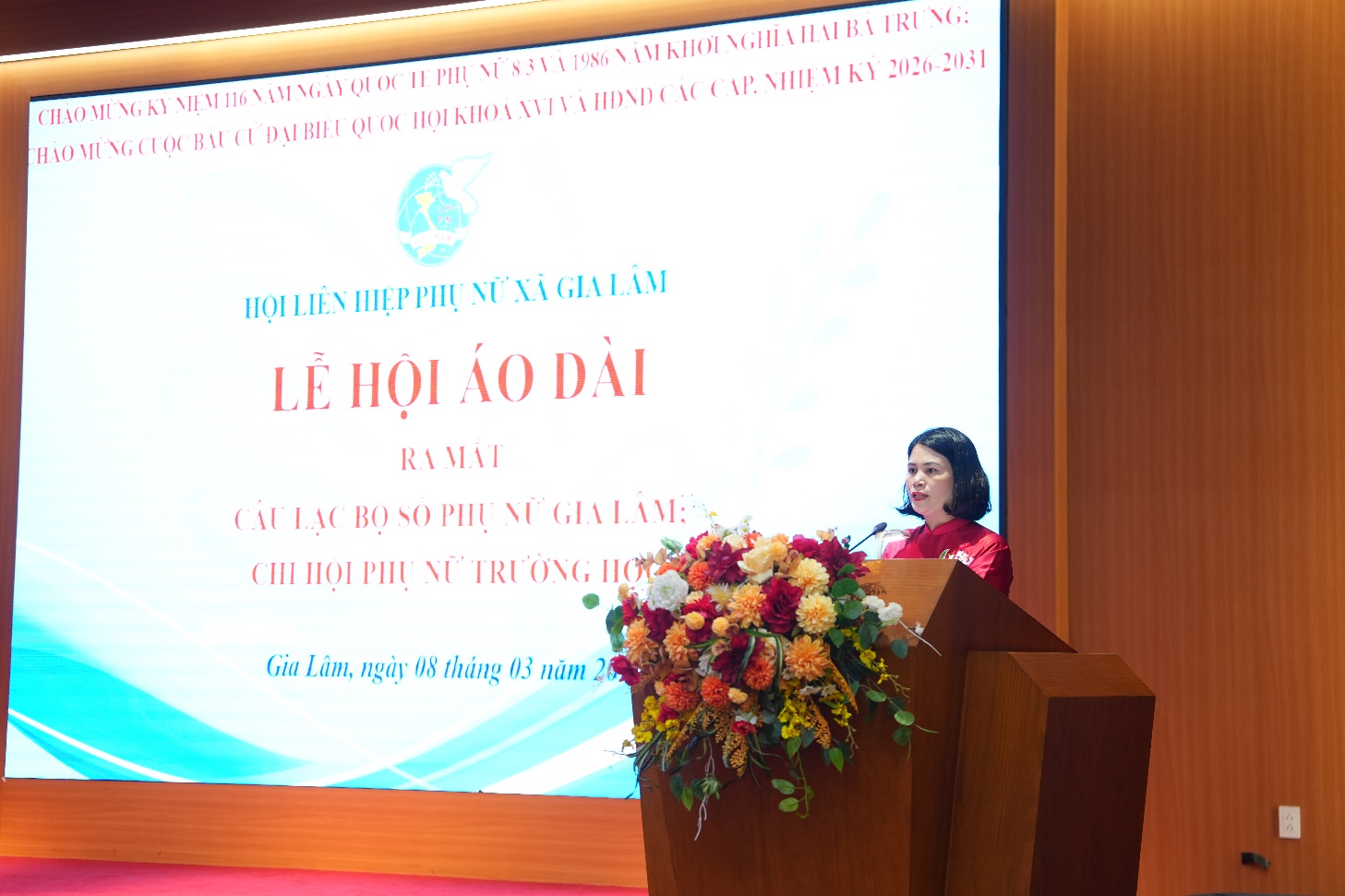 Sôi nổi “Lễ hội áo dài” chào mừng Ngày Quốc tế Phụ nữ 8/3 tại xã Gia Lâm- Ảnh 3.