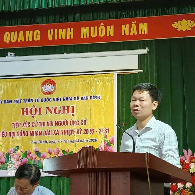 Vân Đình hoàn thành tiếp xúc cử tri với 42 ứng cử viên đại biểu HĐND xã Vân Đình khóa II, nhiệm kỳ 2026–2031- Ảnh 5.