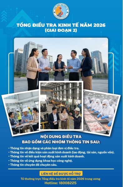 Tổng điều tra kinh tế đối với đoanh nghiệp và các đơn vị sự nghiệp ngoài công lập từ 1/3/2026- Ảnh 2.