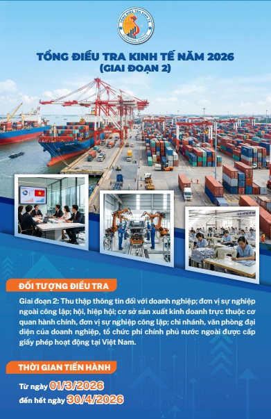 Tổng điều tra kinh tế đối với đoanh nghiệp và các đơn vị sự nghiệp ngoài công lập từ 1/3/2026- Ảnh 3.