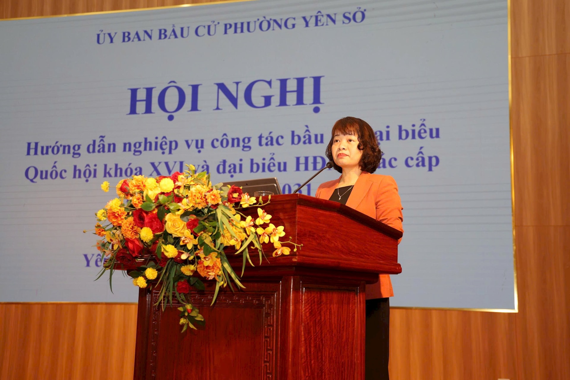 Phường Yên Sở tập huấn nghiệp vụ công tác bầu cử- Ảnh 1.