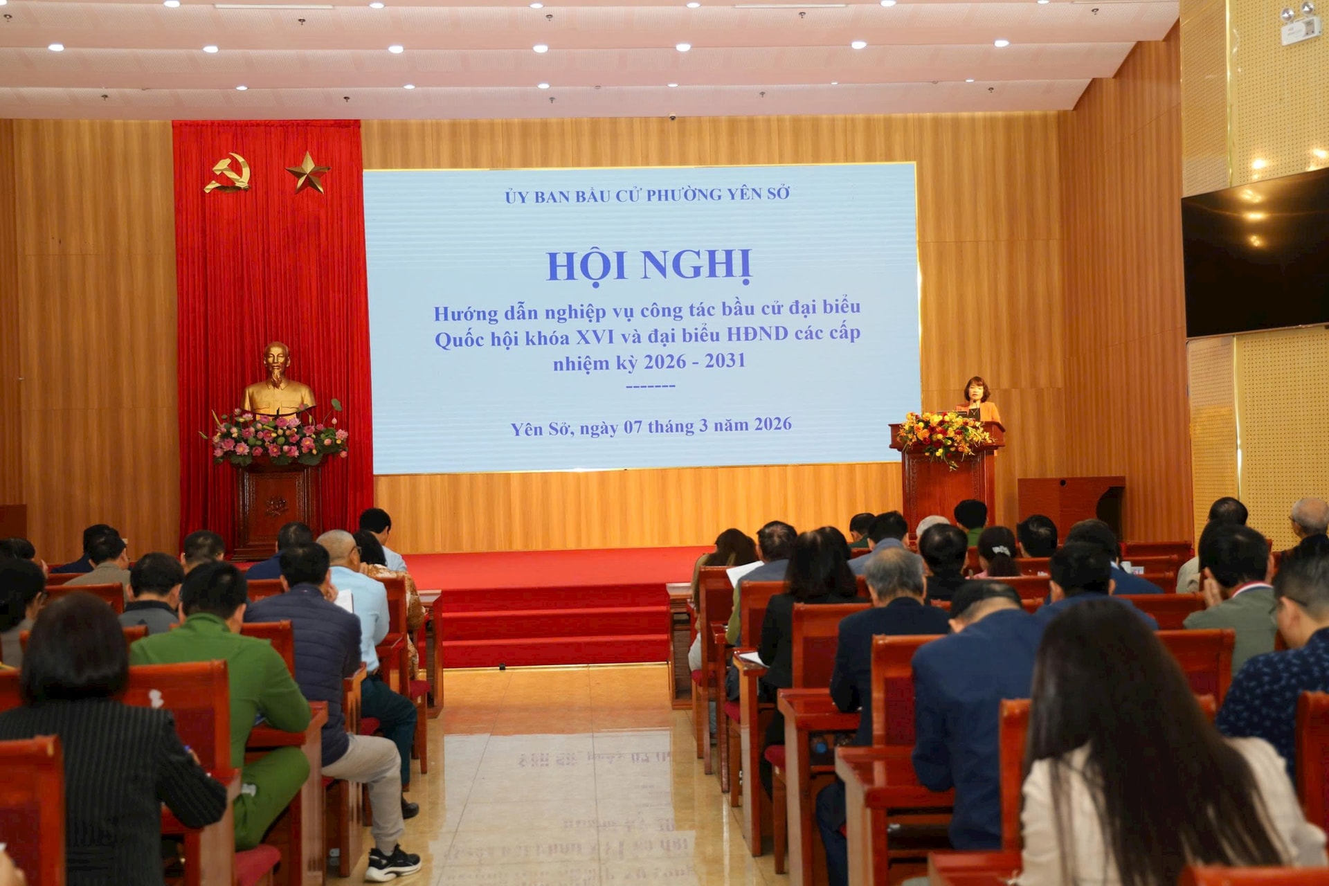 Phường Yên Sở tập huấn nghiệp vụ công tác bầu cử- Ảnh 4.