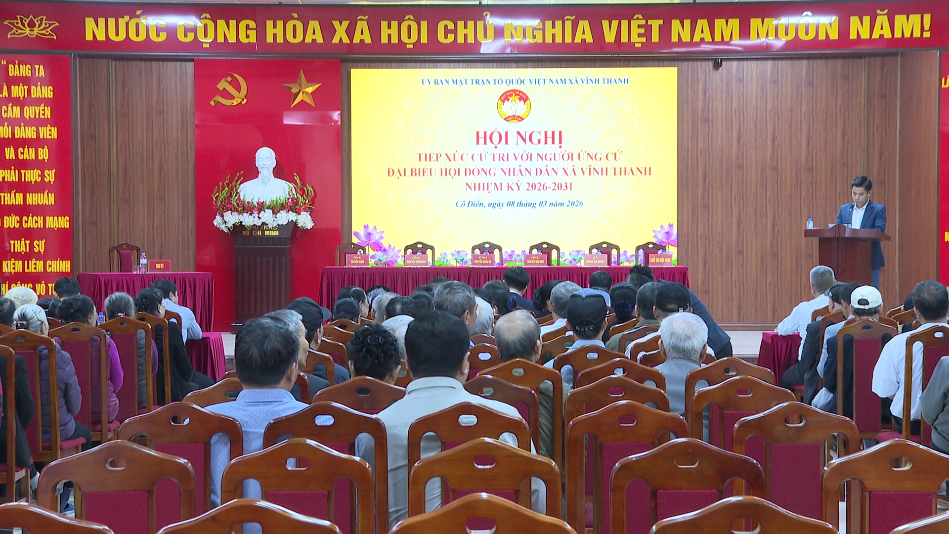 CỬ TRI ĐƠN VỊ BẦU CỬ SỐ 6 TIẾP XÚC VỚI CÁC ỨNG CỬ VIÊN ĐẠI BIỂU HĐND XÃ VĨNH THANH- Ảnh 2.