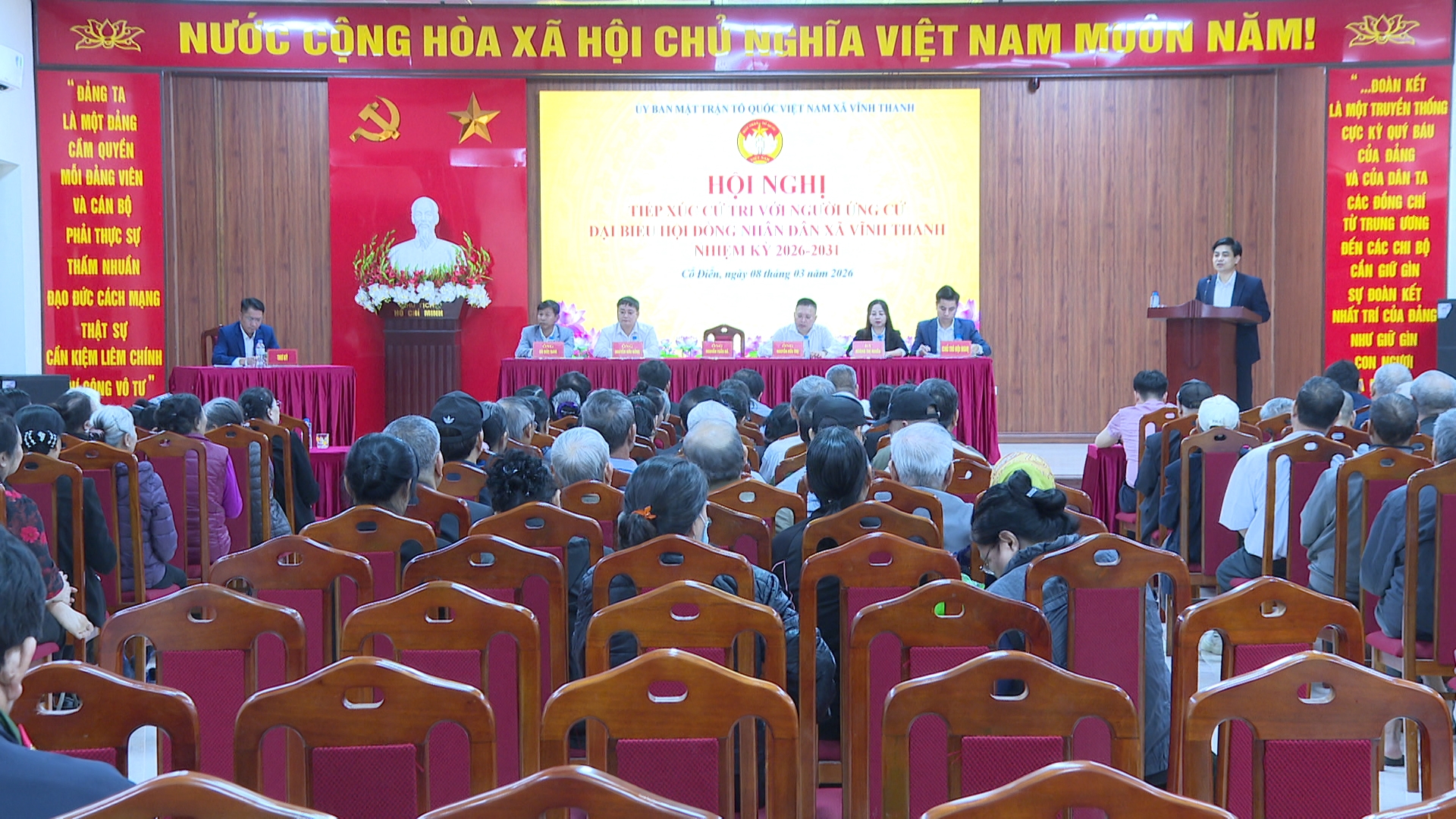 CỬ TRI ĐƠN VỊ BẦU CỬ SỐ 6 TIẾP XÚC VỚI CÁC ỨNG CỬ VIÊN ĐẠI BIỂU HĐND XÃ VĨNH THANH- Ảnh 6.