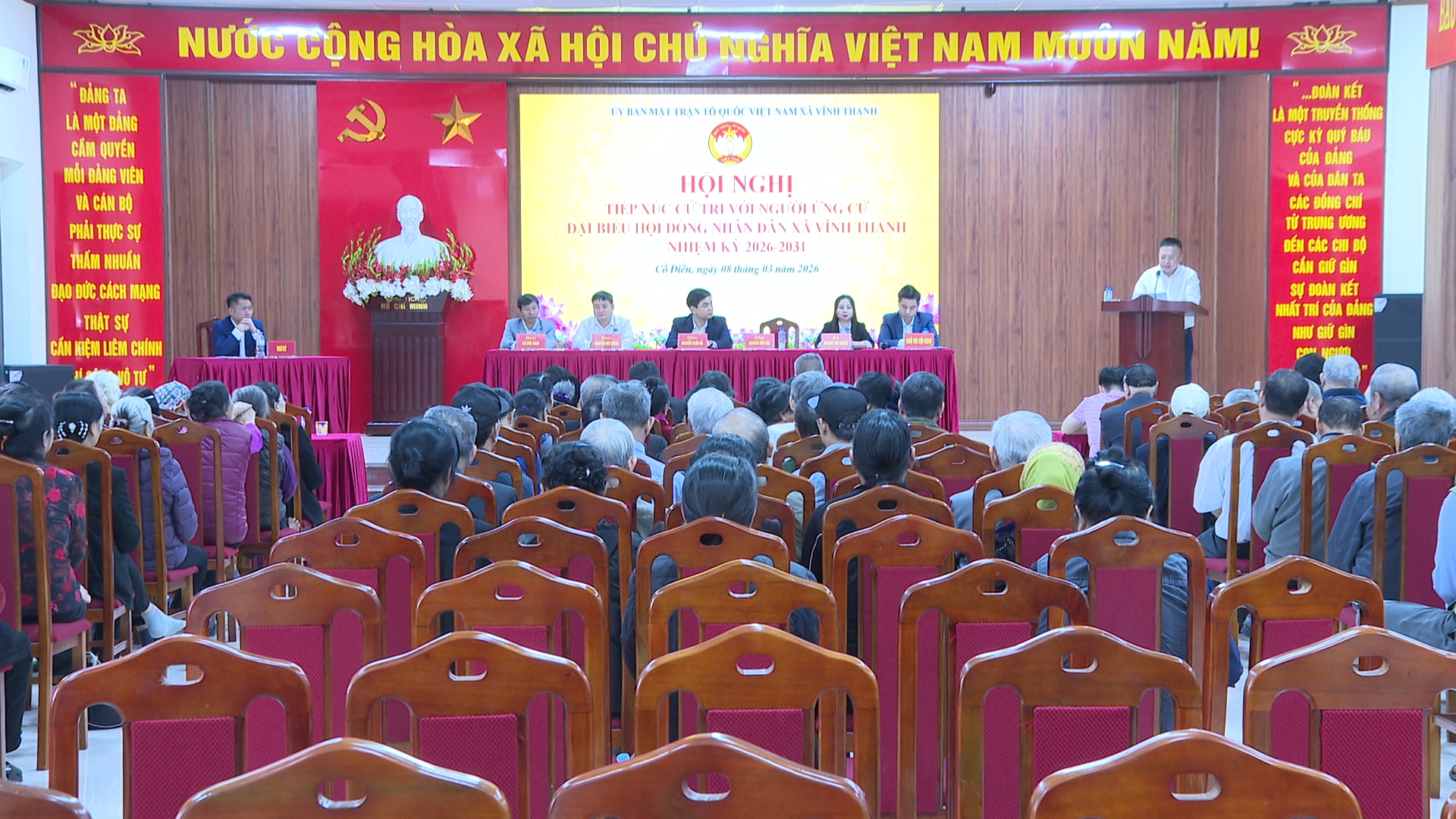 CỬ TRI ĐƠN VỊ BẦU CỬ SỐ 6 TIẾP XÚC VỚI CÁC ỨNG CỬ VIÊN ĐẠI BIỂU HĐND XÃ VĨNH THANH- Ảnh 7.