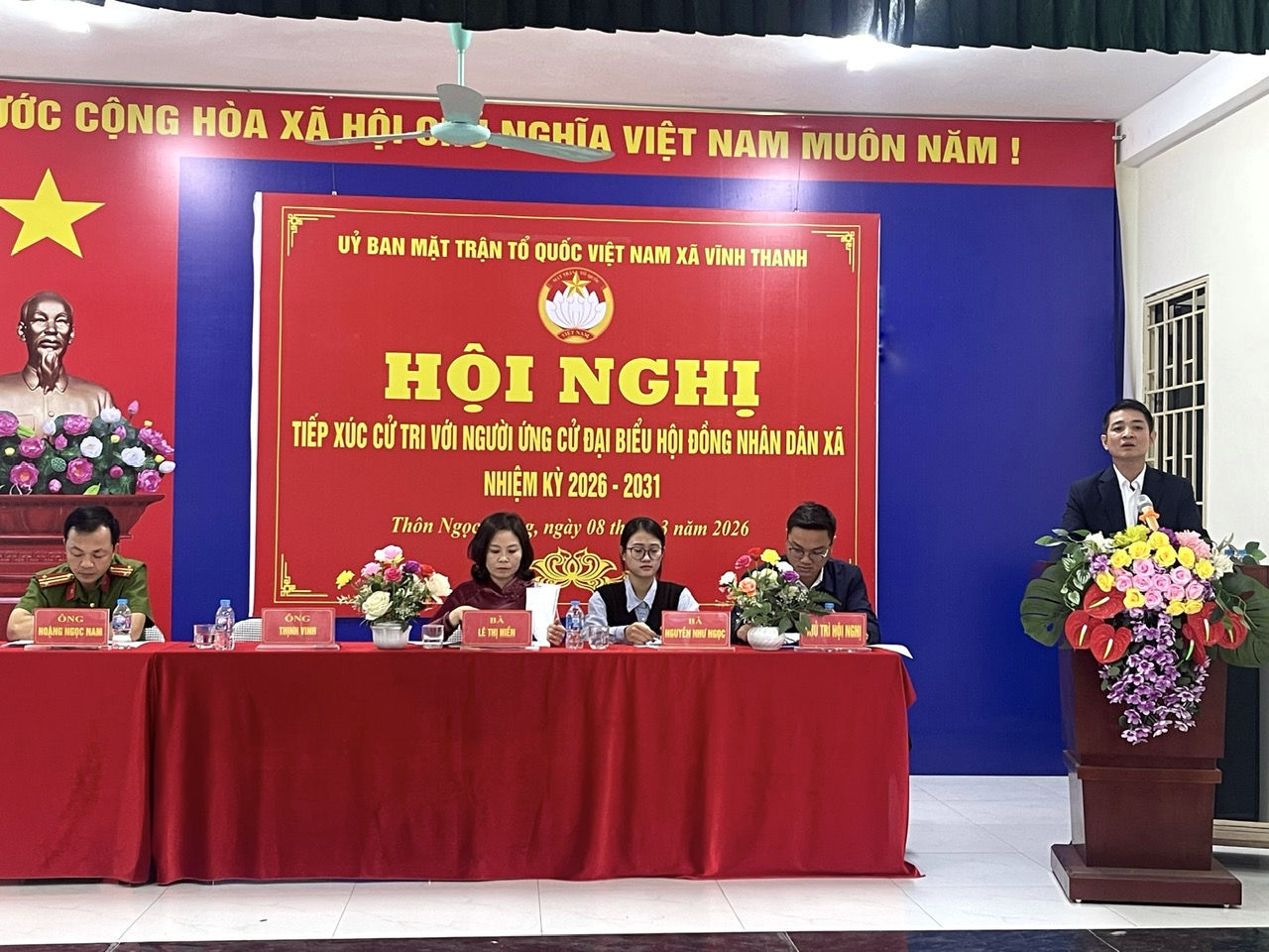 Hội nghị tiếp xúc cử tri với người ứng cử đại biểu HĐND xã Vĩnh Thanh, khoá II,  nhiệm kỳ 2026 – 2031 tại đơn vị bầu cử số 3- Ảnh 5.
