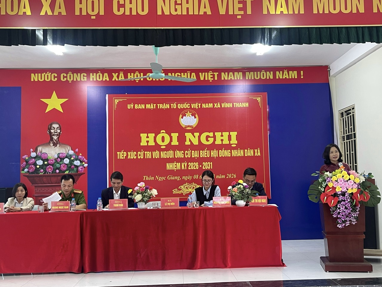 Hội nghị tiếp xúc cử tri với người ứng cử đại biểu HĐND xã Vĩnh Thanh, khoá II,  nhiệm kỳ 2026 – 2031 tại đơn vị bầu cử số 3- Ảnh 7.