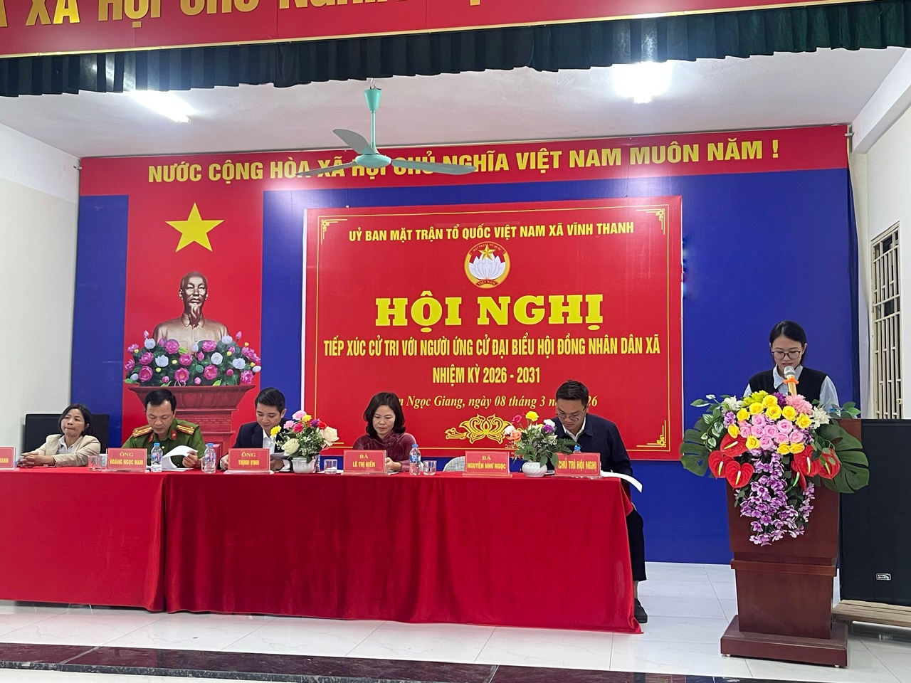 Hội nghị tiếp xúc cử tri với người ứng cử đại biểu HĐND xã Vĩnh Thanh, khoá II,  nhiệm kỳ 2026 – 2031 tại đơn vị bầu cử số 3- Ảnh 9.